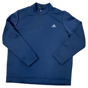 Adidas Men's golf sweatshirt 1/4 Zip Long Sleeves, Size XL Dark Blue
